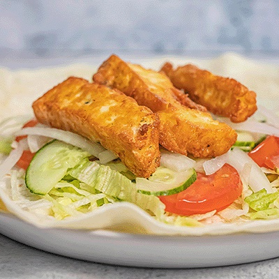 Halloumi Wrap (V)